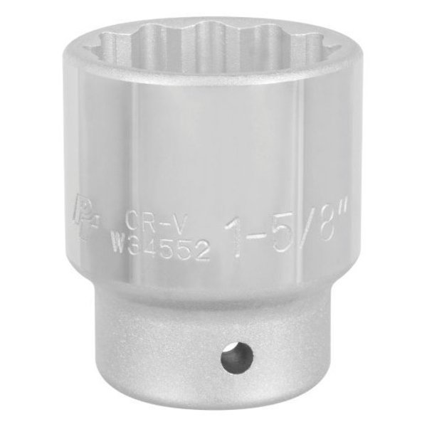 Performance Tool 3/4 In Dr. 12 Pt Socket 1-5/8 In Socket 12Pt 1-5, W34552 W34552